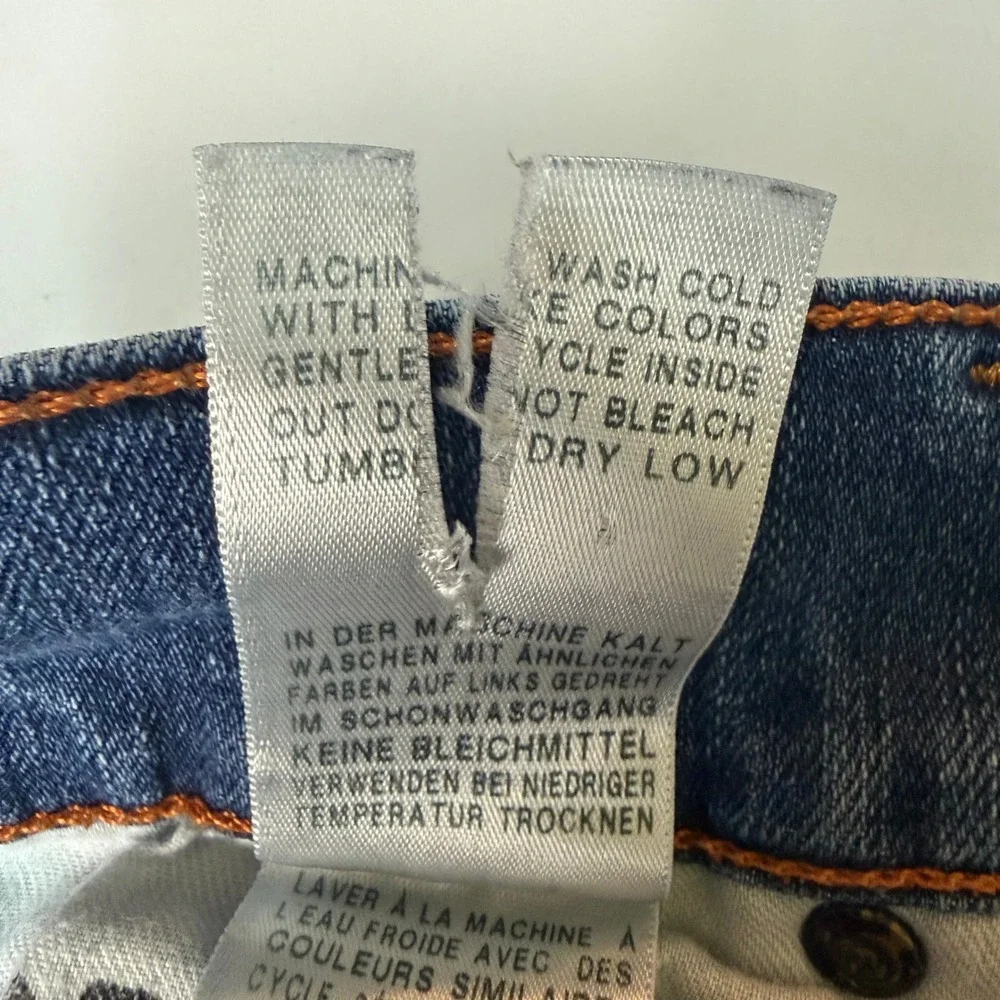 True Religion Jeans Mens 28 Blue Geno Relaxed Slim Medium‎ Wash Horseshoe 28x33
